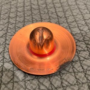 Vintage copper hat ashtray
